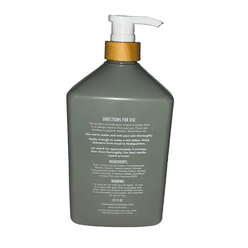 Sand + Paws Dog Shampoo And Conditioner Oatmeal & Aloe Itchy Skin 32 Oz